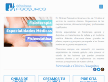 Tablet Screenshot of clinicasfisioquiros.com